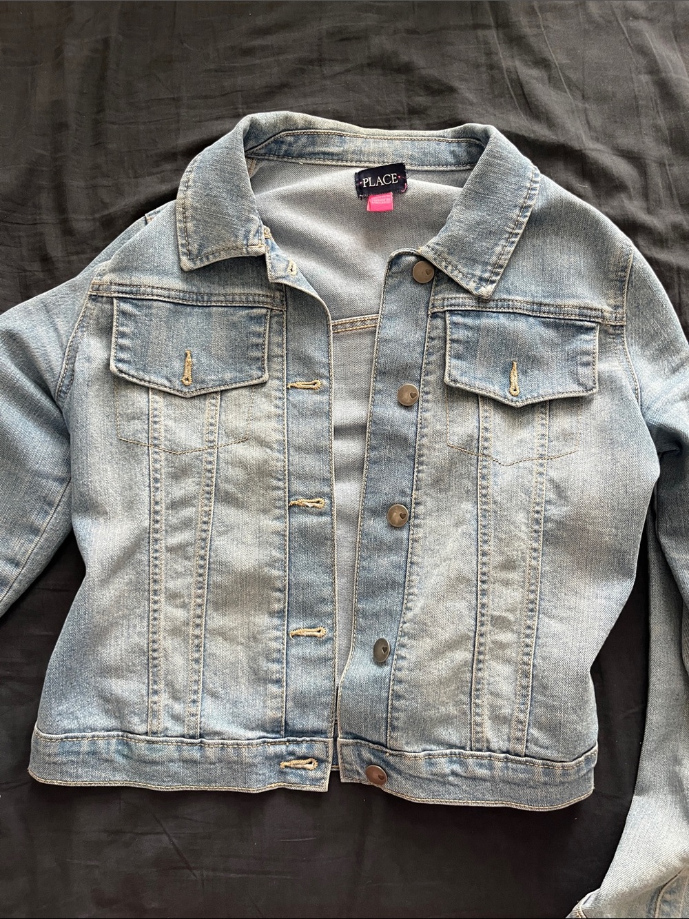 The Children's Place Girls' Classic Light Blue Denim Jacket
